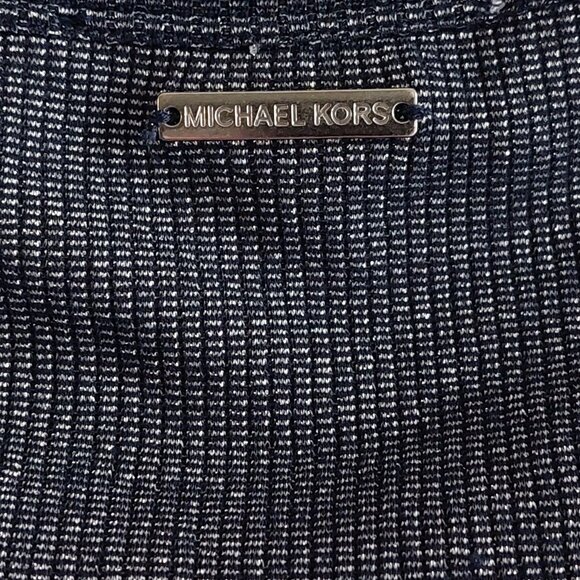 Michael Kors Sparkle Cold Shoulder Ruffle Top Women's Size S - Picture 5 of 12